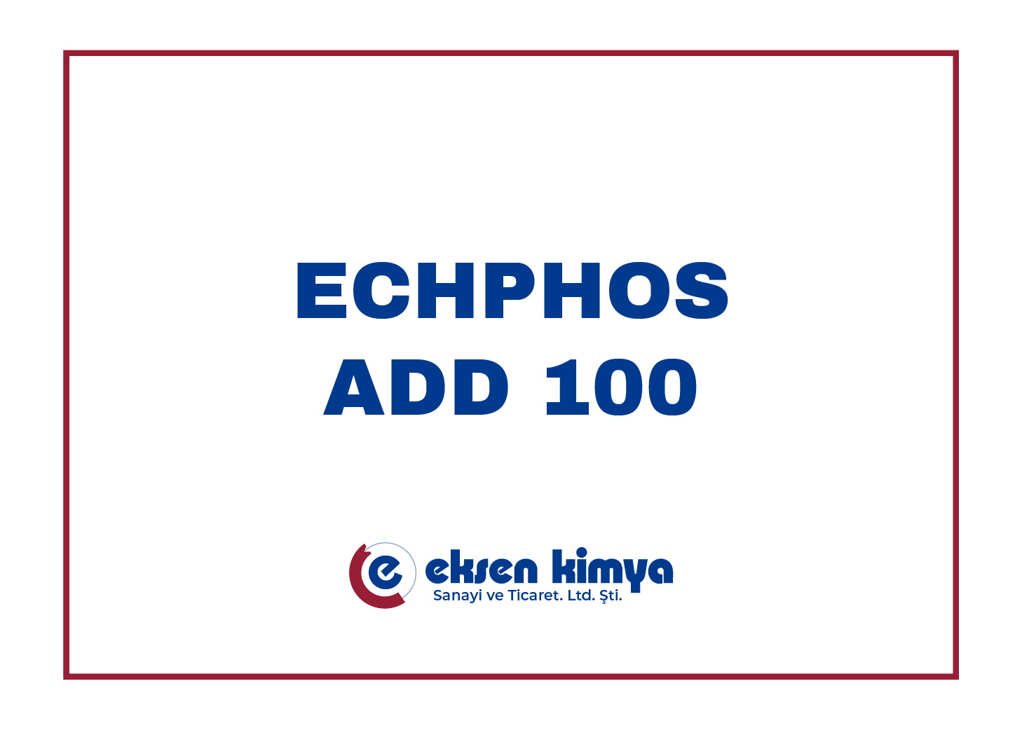 ECHPHOS ADD 100 - Neutral Degreaser for Spray System