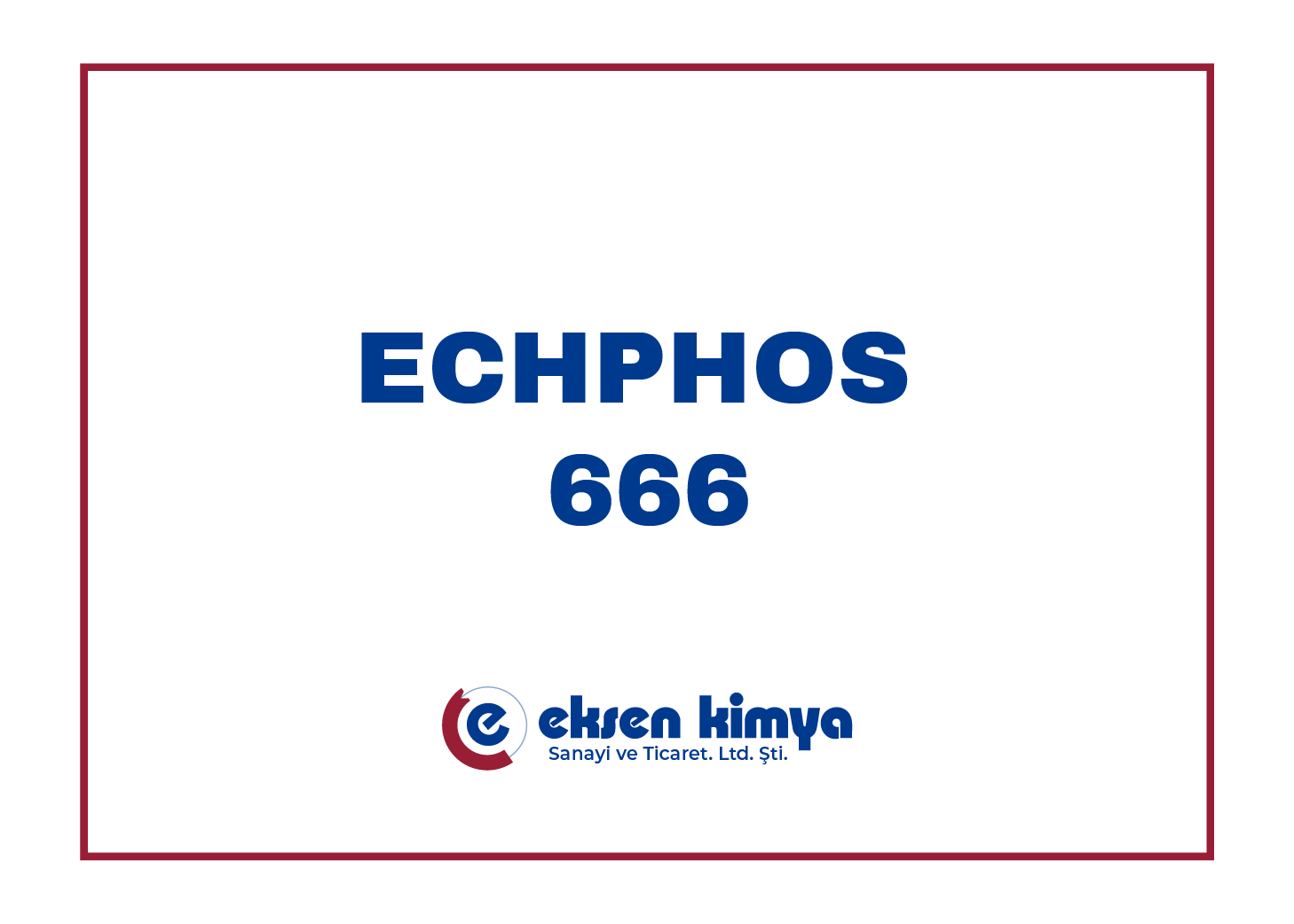 ECHPHOS 666 Daldırma Demir Fosfat