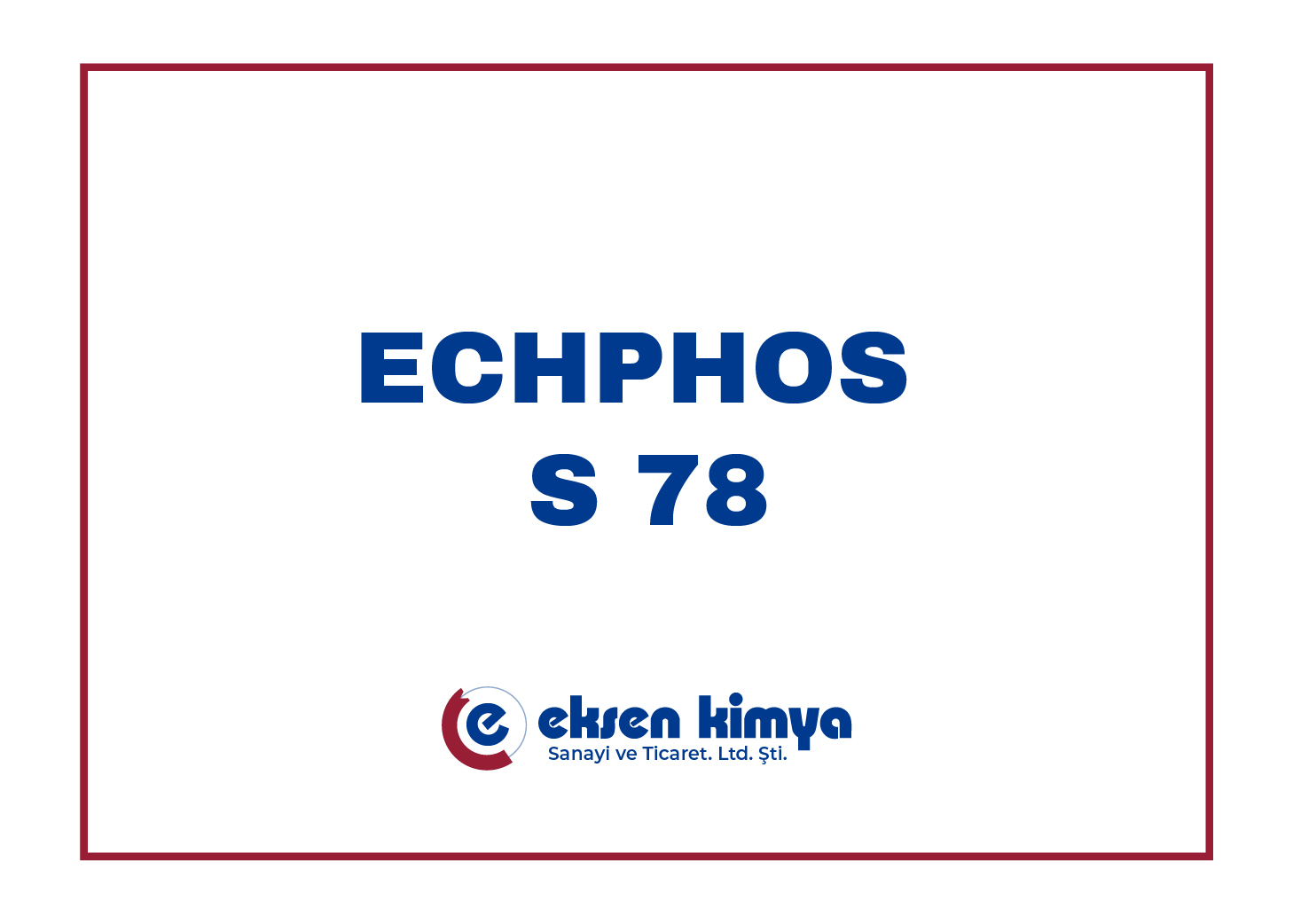 ECHPHOS S 78 Sprey Demir Fosfat