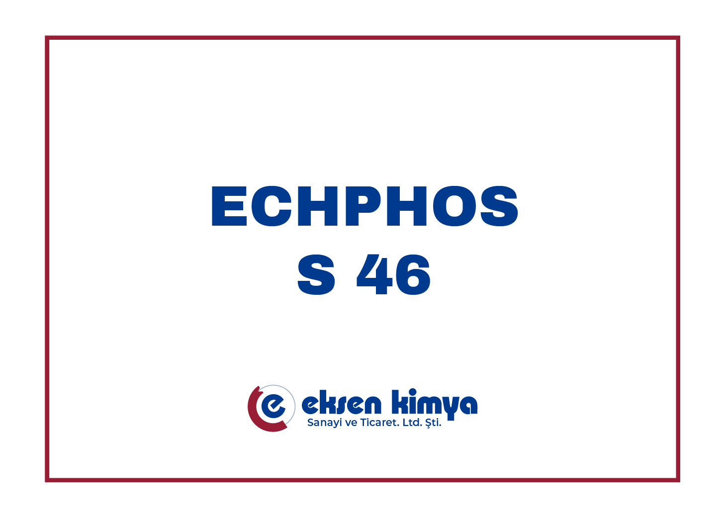 ECHPHOS S 46 (Sprey Demir Fosfat)	