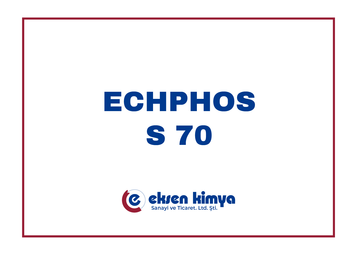 ECHPHOS S 70 (Sprey Demir Fosfat)	