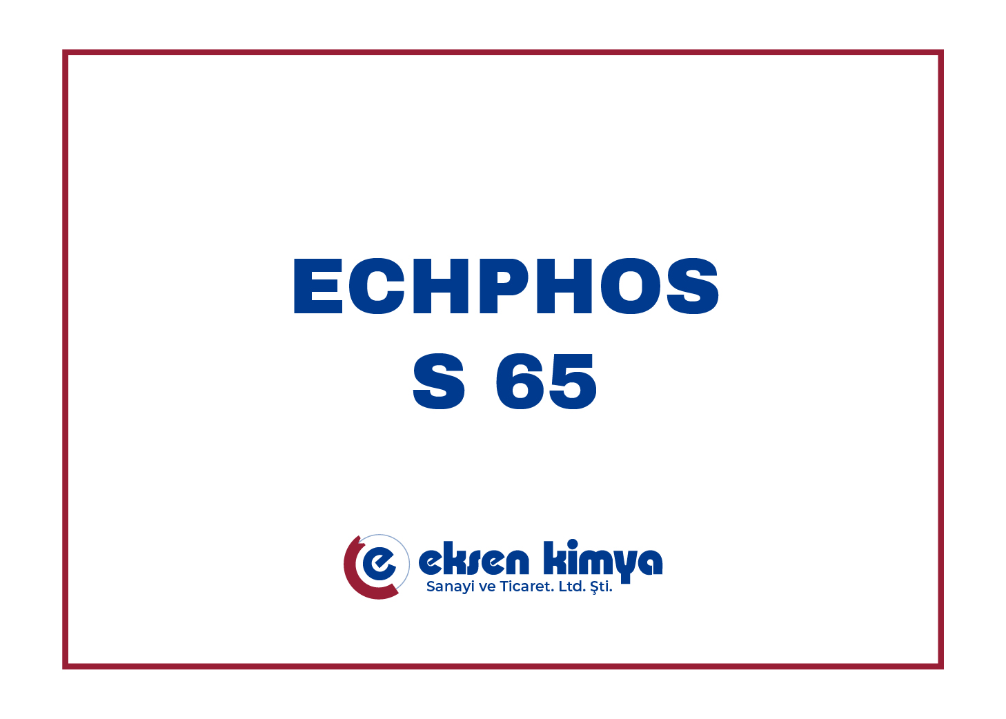 ECHPHOS S 65 (Soğuk Sprey Demir Fosfat)	