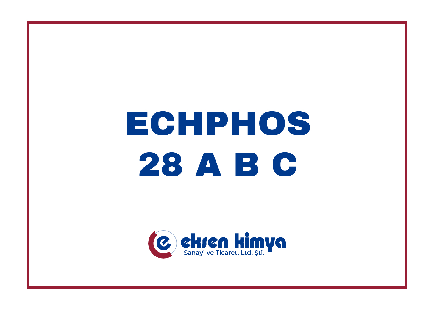 ECHPHOS 28 A B C Alüminyum için Demir Fosfat
