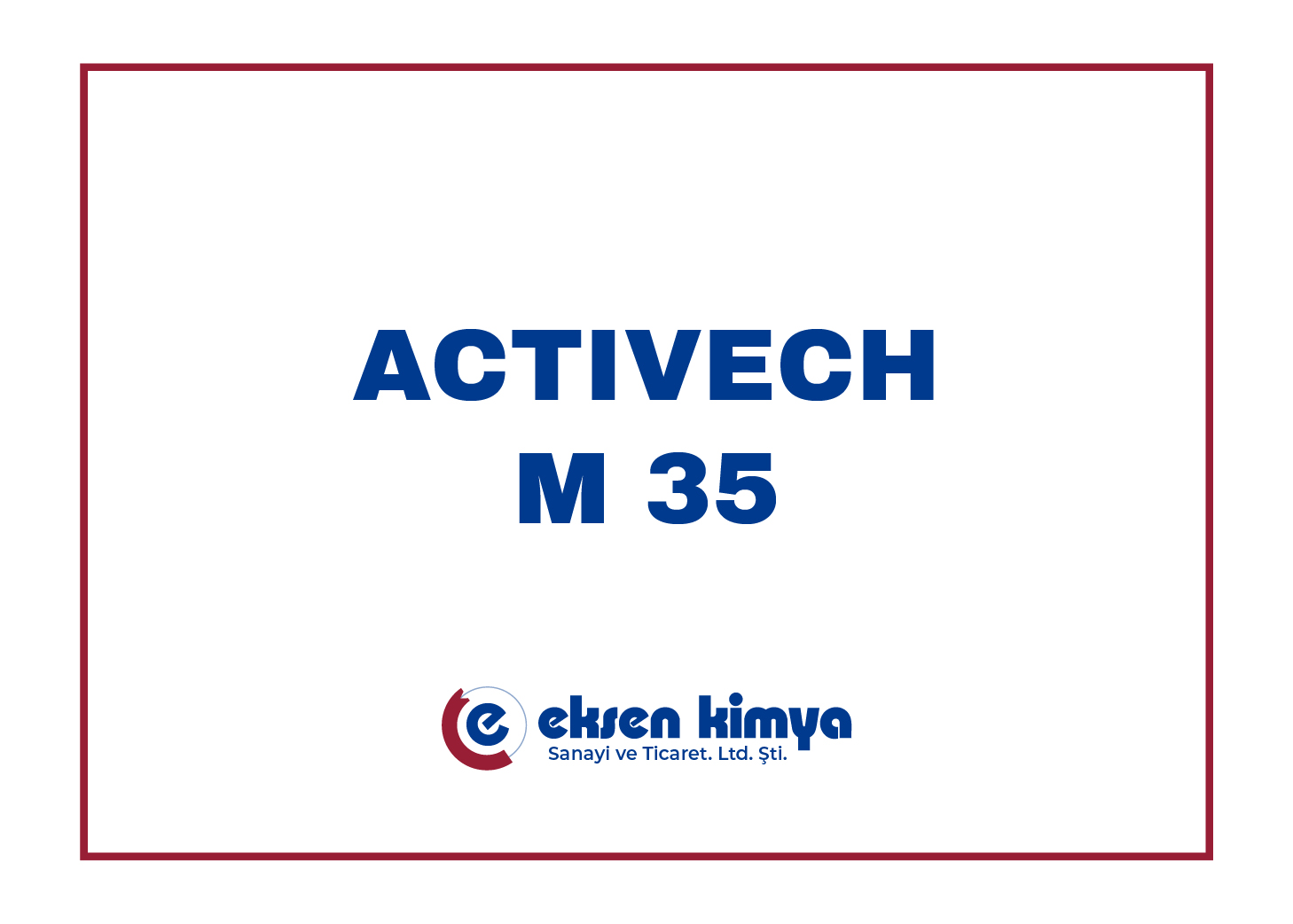 ACTIVECH M 35 Mangan Fosfat Aktivasyonu