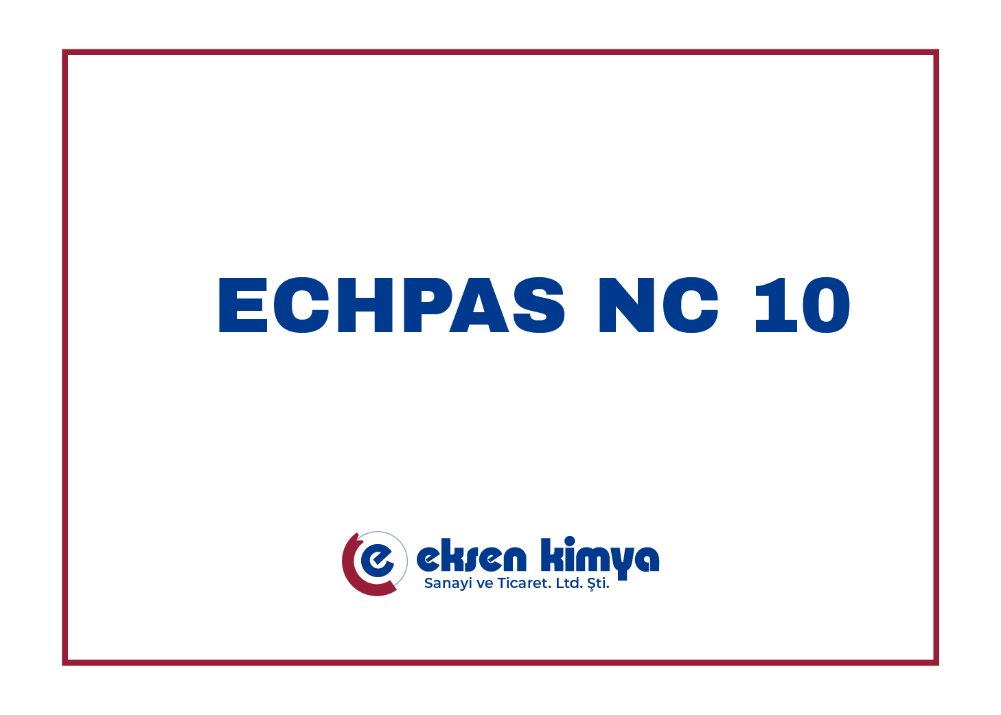 ECHPAS NC 10 Passivation without Chrom